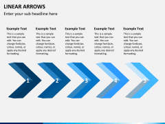 Linear arrows PPT slide 2