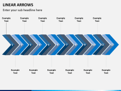 Linear arrows PPT slide 3