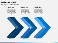 Linear arrows PPT slide 5