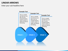 Linear arrows PPT slide 6