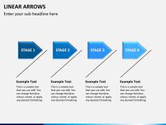 Linear arrows PPT slide 7