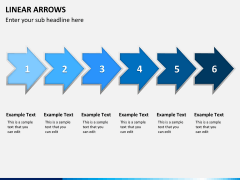 Linear arrows PPT slide 8