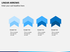 Linear arrows PPT slide 9