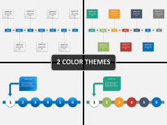 Linked list timeline PPT cover slide