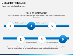 Linked list timeline PPT slide 4