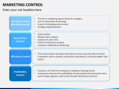 Marketing control PPT slide 1