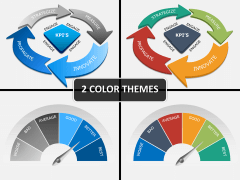 Business performance indicator PPT cover slide