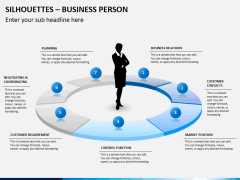 Silhouettes business person PPT slide 19