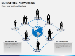 Silhouettes networking PPT slide 1