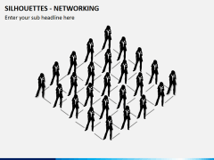 Silhouettes networking PPT slide 2