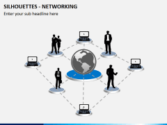 Silhouettes networking PPT slide 3