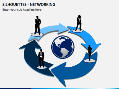 Silhouettes networking PPT slide 4