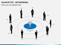 Silhouettes networking PPT slide 5