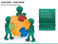 Slide man teamwork PPT slide 4