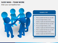 Slide man teamwork PPT slide 3