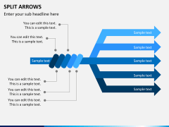 Split Arrows PPT slide 1