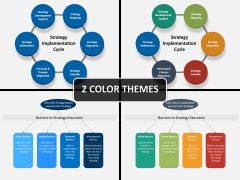 Strategy implementation PPT cover slide