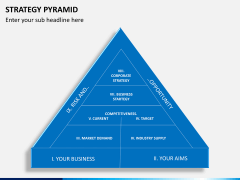 Strategy pyramid PPT slide 1