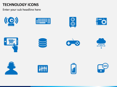 Technology icons PPT slide 2