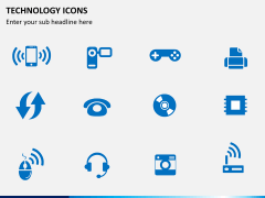 Technology icons PPT slide 4