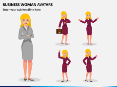 Business Woman Avatars PPT Slide 3