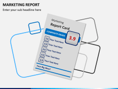 Marketing report PPT slide 1