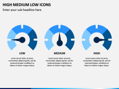 High Medium Low Icons PPT Slide 1