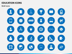 Education Icons PPT Slide 1