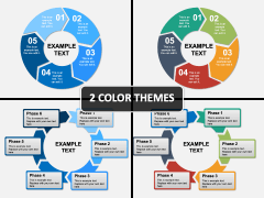 Circular arrows PPT cover slide