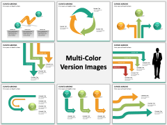 Curved arrows PPT slide MC Combined