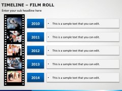 Timeline Film Roll PPT Slide 6