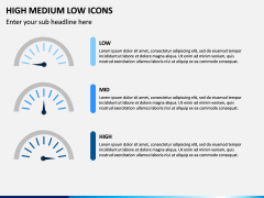 High Medium Low Icons PPT Slide 11