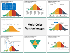 Technology Adoption Life Cycle multicolor combined