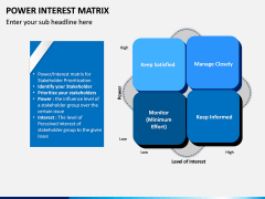 Power Interest Matrix PPT Slide 1