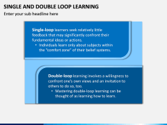 Single and Double Loop Learning PPT Slide 4