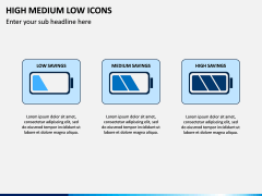 High Medium Low Icons PPT Slide 5