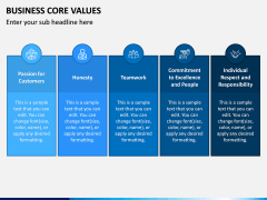 Business Core Values PPT Slide 9