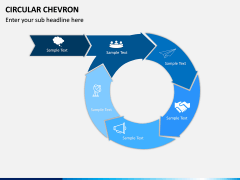 Circular Chevron PPT Slide 12