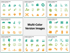 Business and finance icons PPT slide MC Combined