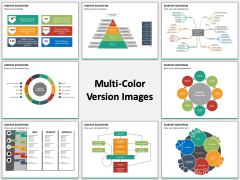 Startup ecosystem multicolor combined