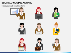 Business Woman Avatars PPT Slide 4