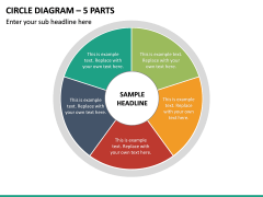 Circle Diagram – 5 Parts PPT Slide 2