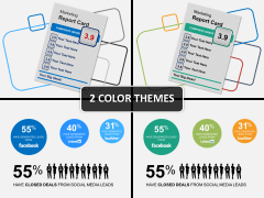 Marketing report PPT cover slide 