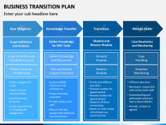 Business Transition Plan PPT Slide 8