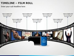 Timeline Film Roll PPT Slide 3