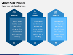 Vision and Targets PPT Slide 1