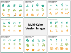 Business Growth Icons PPT slide MC Combined