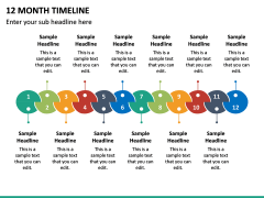 12 Month Timeline PPT Slide 2