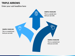 Triple Arrows PPT Slide 1