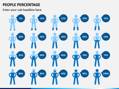 People Percentage Icons PPT Slide 2